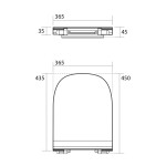 KERASAN - FLO WC sedátko, SLIM, Soft Close, biela 319101N