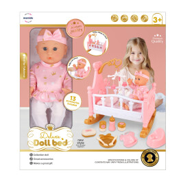 Mamido Mamido Bábika bábätko s postieľkou MT1200