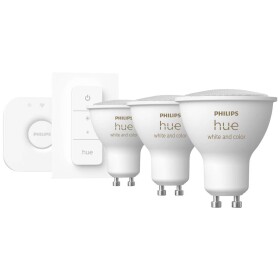 Philips Hue žiarovka WACA GU10 4.3W 3ks + bridge / 350lm / 2000-6500K / ovládač (SKL000329174)