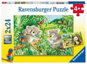 Ravensburger - Puzzle - Roztomilé koaly a pandy