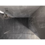 MEXEN/S - Lunar-F L sprchovací kút skladacie dvere pravá 90 x 70, transparent, chróm 836L-090-070-01-00-P