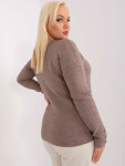 Dámsky sveter PM SW PM1020.12P tmavo lila - FPrice XXL/XXXL