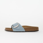 Birkenstock Madrid Big Buckle Nubuck Leather Women Baby Blue 37