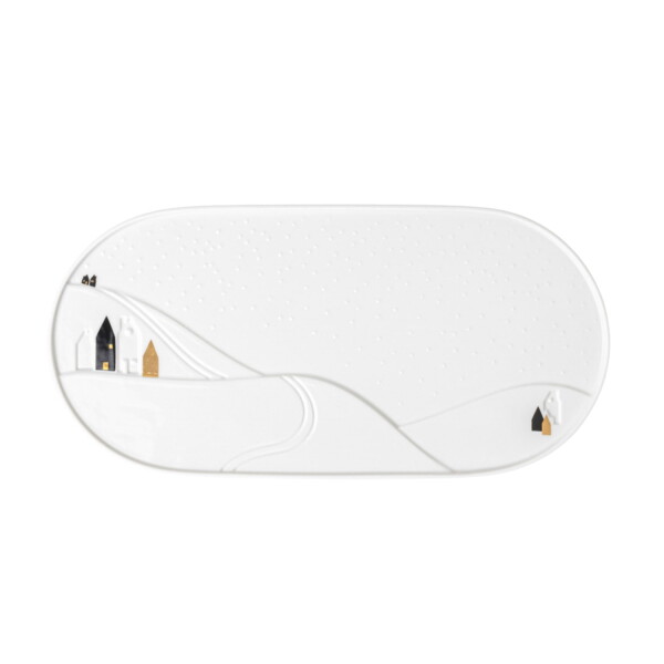Räder Porcelánový servírovací tanier Snowy Landscape 40 cm