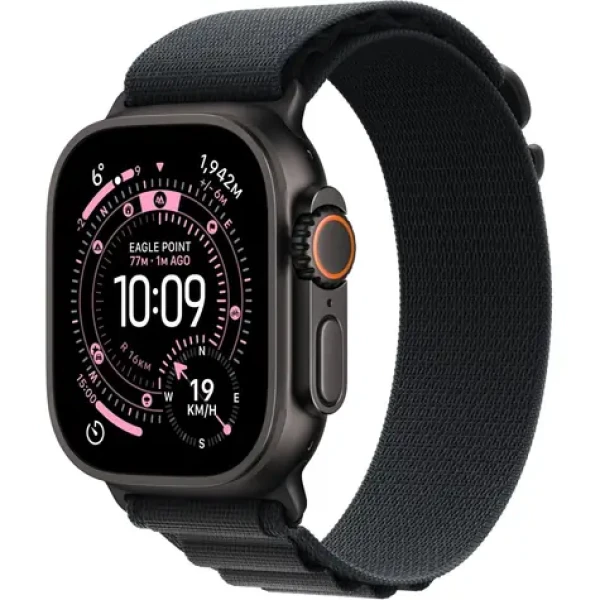 Apple Watch Ultra 3 (2025) GPS+Cellular 49mm Čierne titánové telo - Čierny alpský ťah (S) / 130-160mm (MF0Q4QC/A)