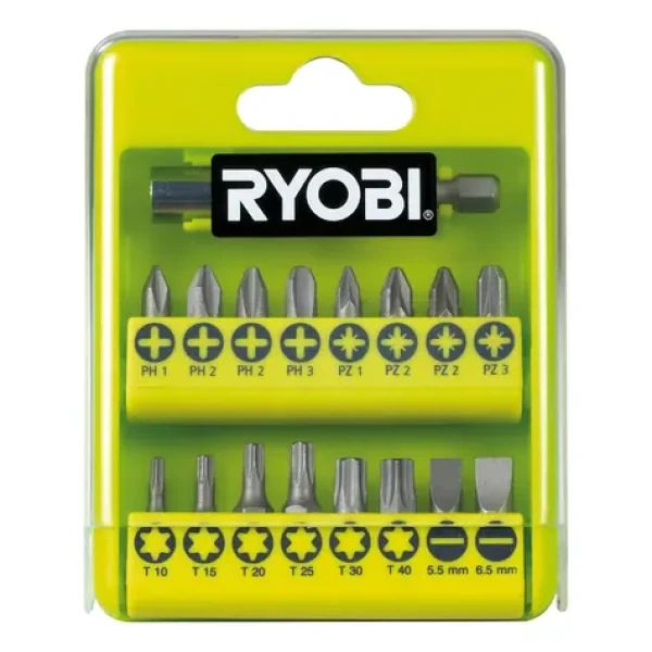 Ryobi RAK17SD / Sada 17 ks skrutkovacích bitov (5132002550)