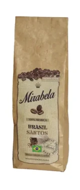 Mirabela Brasil Santos 100% Arabika 225 g / Zrnková káva / 100% Arabica (8595631700549)