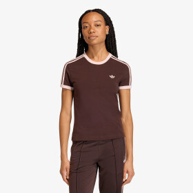 Tričko adidas 3 Stripes Slim T-Shirt Aurora Coffee S