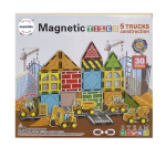 Mamido Mamido Magnetická stavebnica dopravné mesto 30 dielikov, Dopravné, stavebné vozidlá MT1445