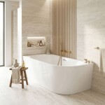 REA - Voľne stojaca akrylátová vaňa SYDNEY BELLANTO ľavá 160cm REA-W0252