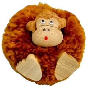 2Kids Toys Drevená magnetka veľká pompon Opica
