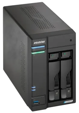 Asustor AS6702T v2 / NAS server / 2x 2,5 "/3,5" SATA III / Celeron N5105 2.0 GHz / 4GB RAM / 2x 5GbE / 4X M.2 / HDMI (AS6702T v2)