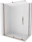 MEXEN/S - Velár sprchovací kút, posuvné dvere 150 x 90, dekor, ružové zlato 871-150-090-31-60