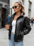 Dámska bunda typu bomber TY5292, čierna – FashionStreet M