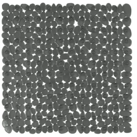Spirella RIVERSTONE protišmyková podložka do sprchy tmavo šedá / PVC / 54 x 54 cm