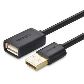 Ugreen Predlžovací kábel USB-A (M) - USB-A (F) 1m čierna (6957303813148)