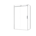 HOPA - Pevná bočná stena PANEL BELVER GRAFIT NEW - Farba rámu - Grafit, Pevná stena - 90 Smer zatvárania - Univerzálna Ľavé / Pravé, Výplň - Číre bezpečnostné sklo - 8 mm BCBELV90PSGCN