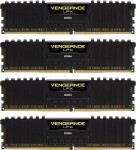 Corsair Vengeance LPX Black 64GB (4x16GB) 3200MHz / DDR4 / PC4-25600 / CL16-20-20-38 / 1.35V / XMP2.0 (CMK64GX4M4E3200C16)