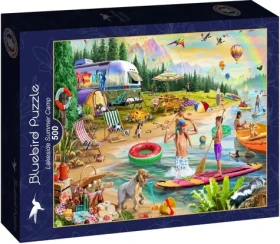 BlueBird Puzzle Letné kempovanie pri jazere