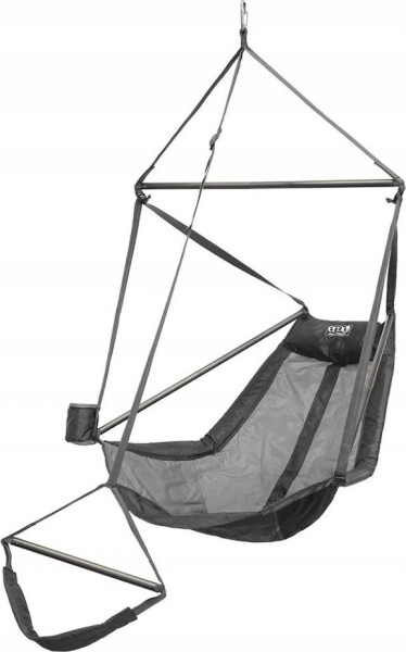 Eno Lounger Hanging Chair, Grey/ Charcoal