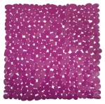 MSV GALETS protišmyková podložka do sprchy fialová / PVC / 53 x 53 cm
