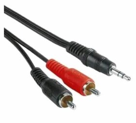 Hama 45336 kábel 3,5 mm jack stereo na 2 cinch vidlice 1.5 m čierna (45336-H)