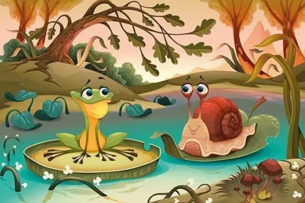 ART PUZZLE 5885 Drevené puzzle Kamoši od jazera