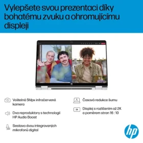 HP OmniBook 5 Flip fp-0301nc strieborná / Notebook / 14" 2K / Intel Core 5 120U / 16 GB / 1 TB SSD / Intel / W11H (100002162362)