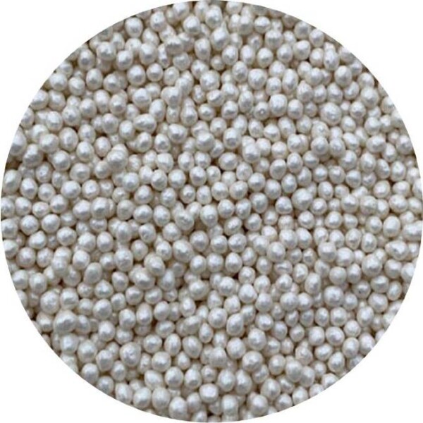 Cukrové perličky biele metalické 2 mm 1 kg - I LOVE CAKES - I LOVE CAKES