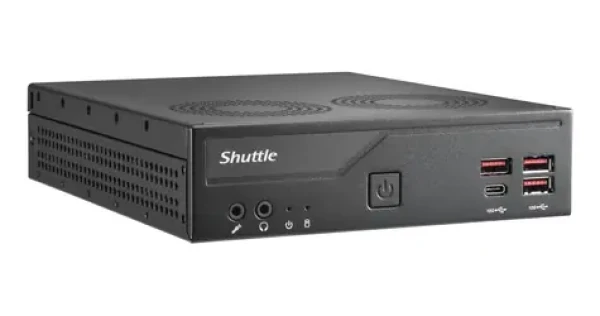Shuttle XPC slim DB860 čierna / Barebone / LGA1851 / Intel B860 / 2x SO-DIMM DDR5 / M.2 NVMe + SATA / 2x LAN (DB860)