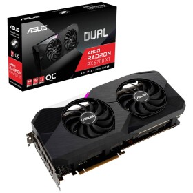Asus grafická karta AMD Radeon RX 6700 XT Gaming Overclocked 12 GB GDDR6-RAM PCIe HDMI ™, DisplayPort AMD FreeSync, pretaktovaná; 90YV0G83-M0NA00