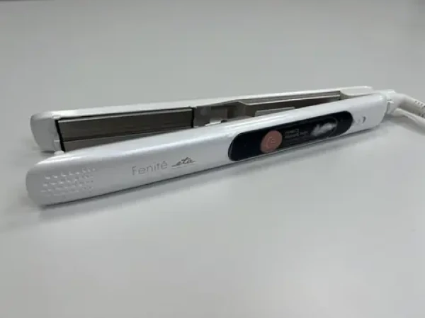 ETA Fenite 3337 90000 biela / Parná žehlička na vlasy / 40W / doštičky 25x90.5 mm / 4 teploty 160-220 ° C / nádržka 7.5 ml (ETA333790000)