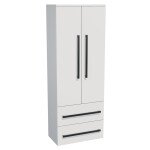 Kúpeľňová skrinka vysoká SAT Cube Way 60x163x33 cm biela lesk CUBE3CHV60BL CUBE3CHV60BL