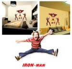 Veselá Stena 3D Samolepka Iron Man