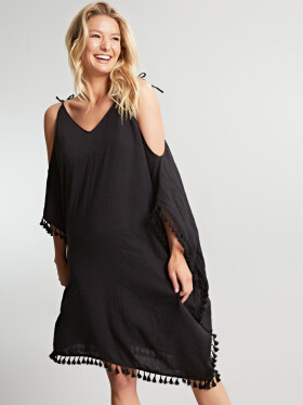 Swimwear Amalfi Short Kaftan black SW1778 1