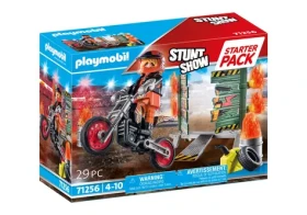 Playmobil Stuntshow 71256 Starter Pack Kaskadér a ohnivý múr