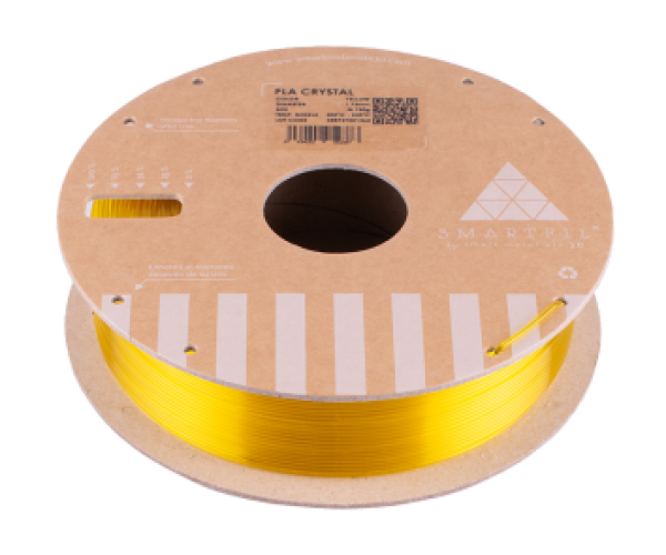 PLA filament CRYSTAL Yellow 1,75 mm Smartfil 1 kg
