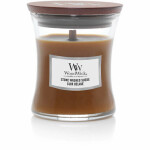 Woodwick Stone Washed Suede 85g - váza malá / doba horenia: až 20 h (5038581103167)