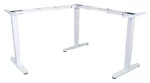 Equip Elektrický rám stola Triple Motor L-tvar biela / Rám stola / výškovo nastaviteľný / nosnosť 150 kg / kov (650821)