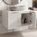 REA - Kúpeľňová skrinka pod umývadlo Core 80cm White REA-M0401