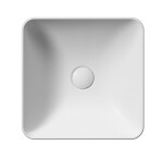 GSI - SAND/NUBES keramické umývadlo na dosku 38x38cm, biela mat 903809