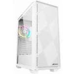 Sharkoon VS8 RGB biela / ATX / 2x USB 3.0 / 1x USB-C / 3x 120mm / bez zdroja / priehľadná bočnica (4044951039098)