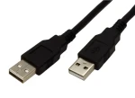 OEM USB 2.0 AA čierna / Kábel / prepojovací / 1,8 m (11.02.8918)