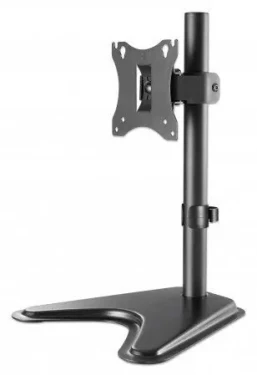 Manhattan Stolný držiak monitora čierna / Držiak / 17-27" / nosnosť 7 kg / náklon -10 - 10 ° / otočenie 180 ° (462037)