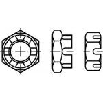 TOOLCRAFT TO-6864324 matice korunkové M16 DIN 979 ocel 50 ks; TO-6864324