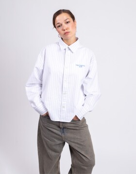 Carhartt WIP W' L/S Cassel Shirt Cassel Stripe, White/Bleach XS
