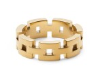 Daniel Wellington Štýlový pozlátený prsteň 3-Link DW0040099 62 mm