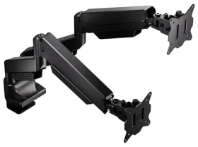 Endorfy Atlas GS Pro Double čierna / Držiak monitorov / 2x monitor / plynová pružina / VESA 75-100mm / 2x16kg (EY8F007)