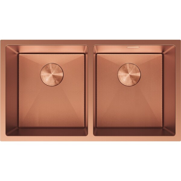 MEXEN - Binox oceľový drez 2-bowl 800 x 450 mm, meď HC 6421802000-65HC