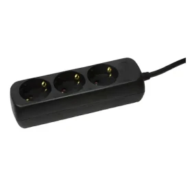 LogiLink Predlžovací kábel 3 zásuvky čierna / Predlžovací kábel / 1,4 m / 230 V, 16 A / TÜV, GS (LPS205B)